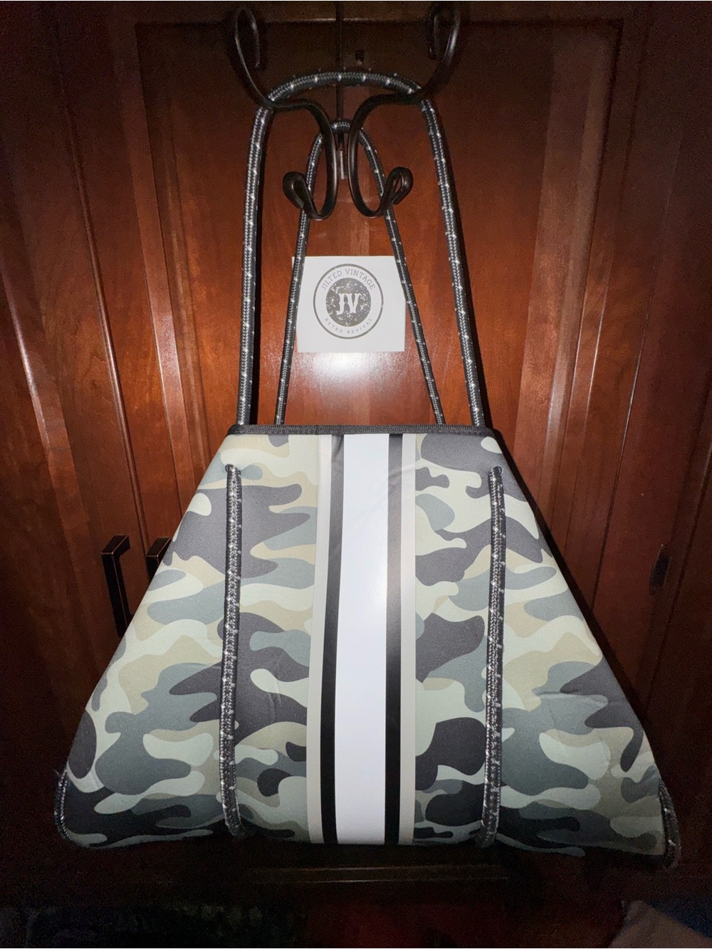 Haute Shore Greyson Neoprene Expandable Camo Tote Bag w/Clutch Pouch